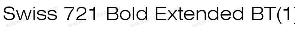 Swiss 721 Bold Extended BT(1)字体转换